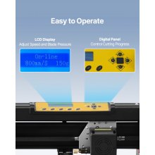 VEVOR Plotter de Corte Maquina de Vinilo Cortador de vinilo de 34 pulgadas cortador de vinilo manual impresora de vinilo pantalla Lcd plotter cortador