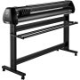 Plotter de corte de vinilo VEVOR sobre soporte resistente con panel de control y múltiples cuchillas de corte.
