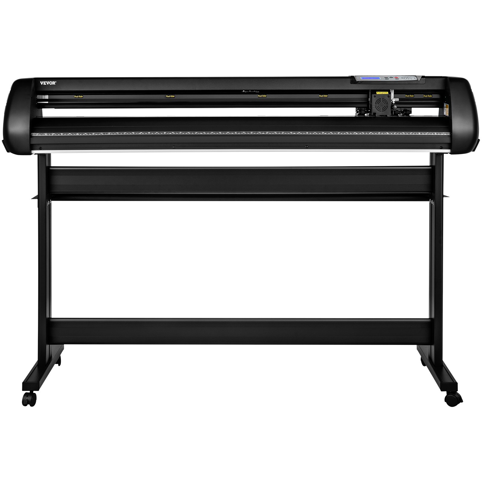 Cortadora de vinilo VEVOR, cortadora de vinilo de 53 pulgadas con soporte, fuerza de velocidad ajustable para trazadora de vinilo para hacer carteles, software SignMaster, herramientas para cinta de vinilo, impresora de vinilo disponible con COM/USB/Bluetooth