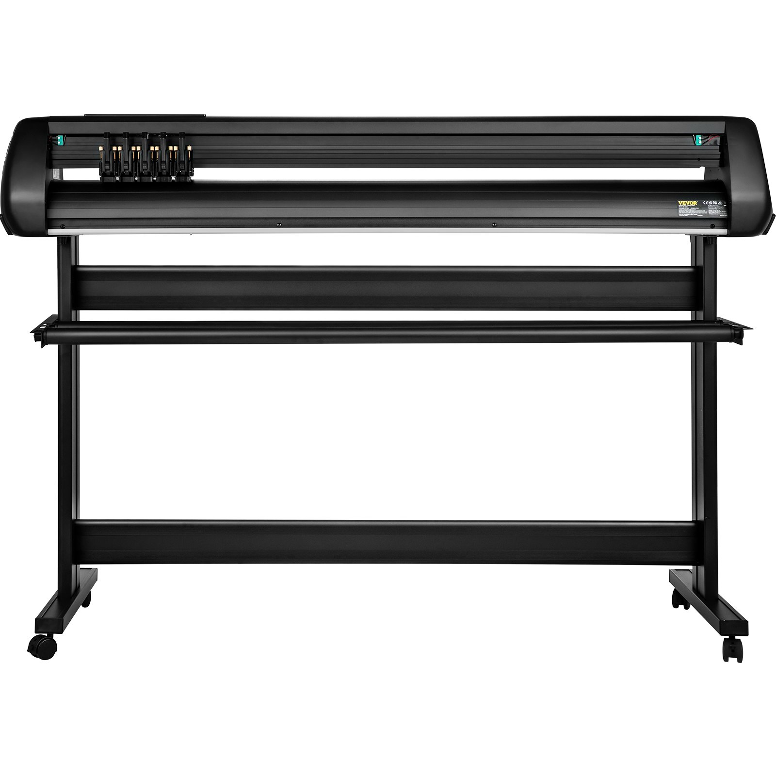 Cortadora de vinilo VEVOR, cortadora de vinilo de 53 pulgadas con soporte, fuerza de velocidad ajustable para trazadora de vinilo para hacer carteles, software SignMaster, herramientas para cinta de vinilo, impresora de vinilo disponible con COM/USB/Bluetooth