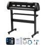 Máquina cortadora de vinilo VEVOR, plotter de corte Bluetooth sin conexión de 34 pulgadas, eje de rodillo de acero de 400 pulgadas/10 m con fuerza de velocidad ajustable, herramienta de software SignMaster, kit de manualidades para crear letreros en Windows y dispositivos móviles.