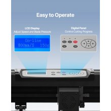 VEVOR Máquina de corte de vinilo máquina de plotter de corte Bluetooth sin conexión de 34 pulgadas eje de rodillo de acero de 400 pulgadas/10 m