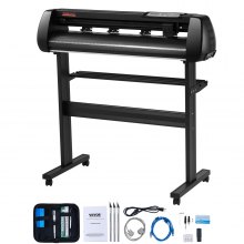 VEVOR Máquina de corte de vinilo máquina de plotter de corte Bluetooth sin conexión de 34 pulgadas eje de rodillo de acero de 400 pulgadas/10 m