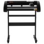 Máquina cortadora de vinilo VEVOR con soporte y acabado negro.