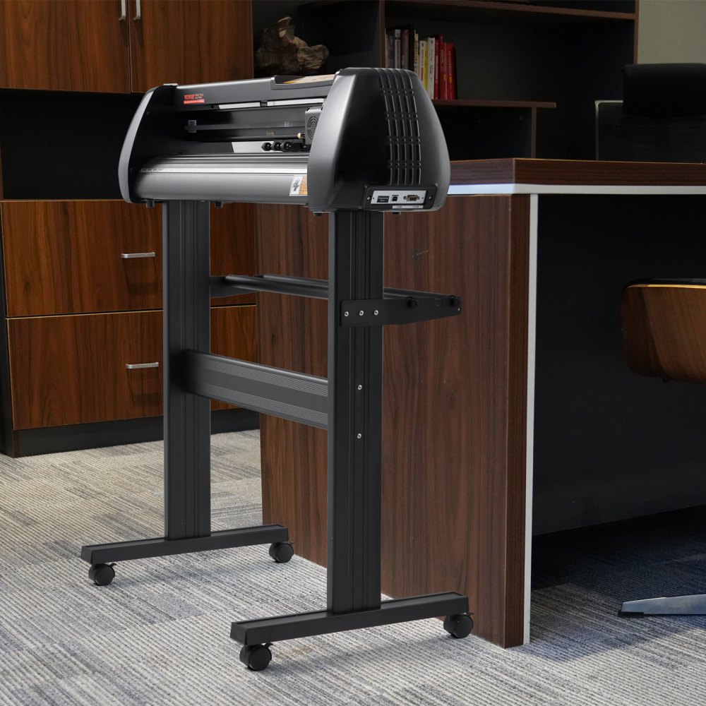 Máquina cortadora de vinilo VEVOR, paquete de plotter de corte mejorado con alimentación de papel de 28 pulgadas, impresora de vinilo con fuerza y velocidad ajustables, potentes motores paso a paso y software Signmaster compatible con Windows.
