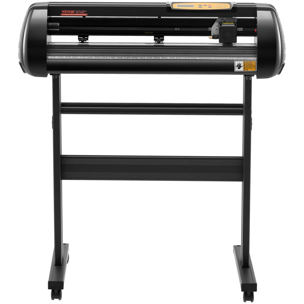 Máquina cortadora de vinilo VEVOR, paquete de plotter de corte mejorado con alimentación de papel de 28 pulgadas, impresora de vinilo con fuerza y velocidad ajustables, potentes motores paso a paso y software Signmaster compatible con Windows.