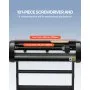 Máquina cortadora de vinilo VEVOR, paquete de plotter de corte mejorado con alimentación de papel de 28 pulgadas, impresora de vinilo con fuerza y velocidad ajustables, potentes motores paso a paso y software Signmaster compatible con Windows.
