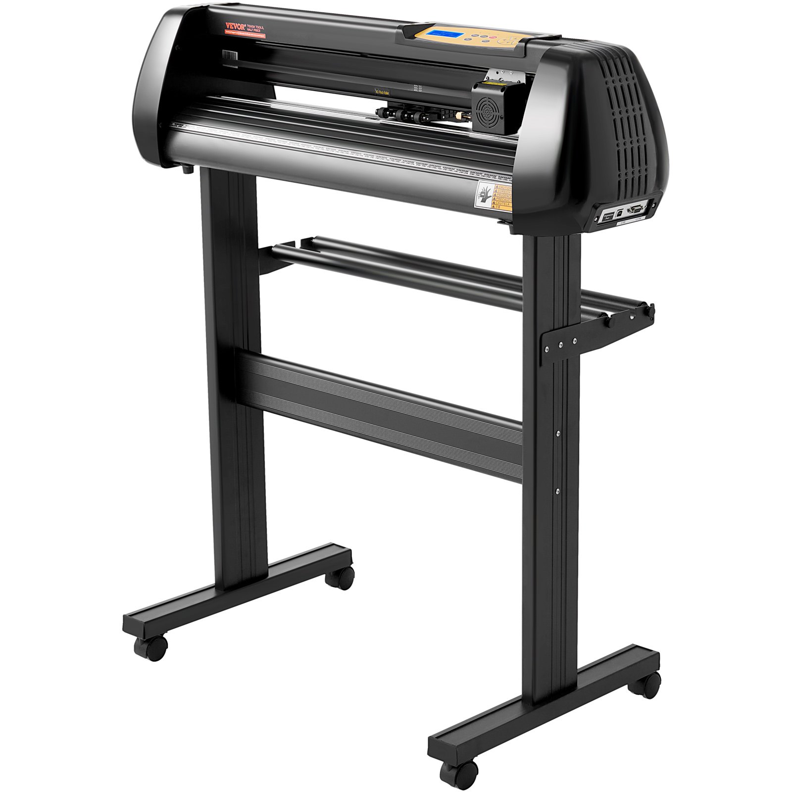 Máquina cortadora de vinilo VEVOR, paquete de plotter de corte mejorado con alimentación de papel de 28 pulgadas, impresora de vinilo con fuerza y velocidad ajustables, potentes motores paso a paso y software Signmaster compatible con Windows.