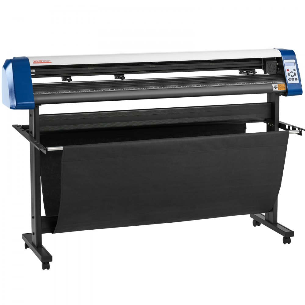 Cortadora de vinilo VEVOR de 53 pulgadas, máquina cortadora de vinilo semiautomática para bricolaje, máquina cortadora de vinilo, posicionamiento manual, corte de letreros con soporte de suelo, software Signmaster