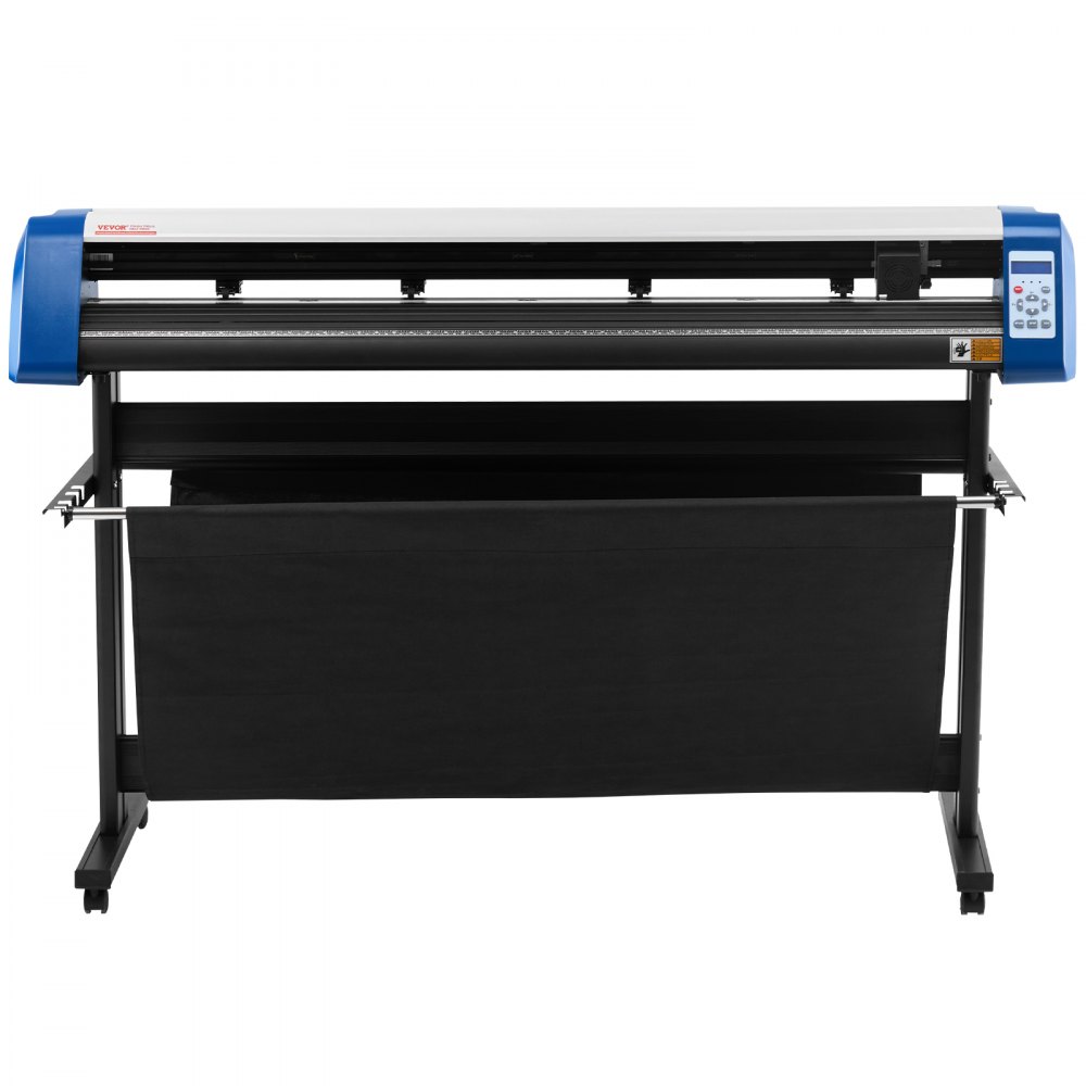 Cortadora de vinilo VEVOR de 53 pulgadas, máquina cortadora de vinilo semiautomática para bricolaje, máquina cortadora de vinilo, posicionamiento manual, corte de letreros con soporte de suelo, software Signmaster