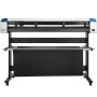 Cortadora de vinilo VEVOR con soporte y superficie de corte, color negro, vista frontal.