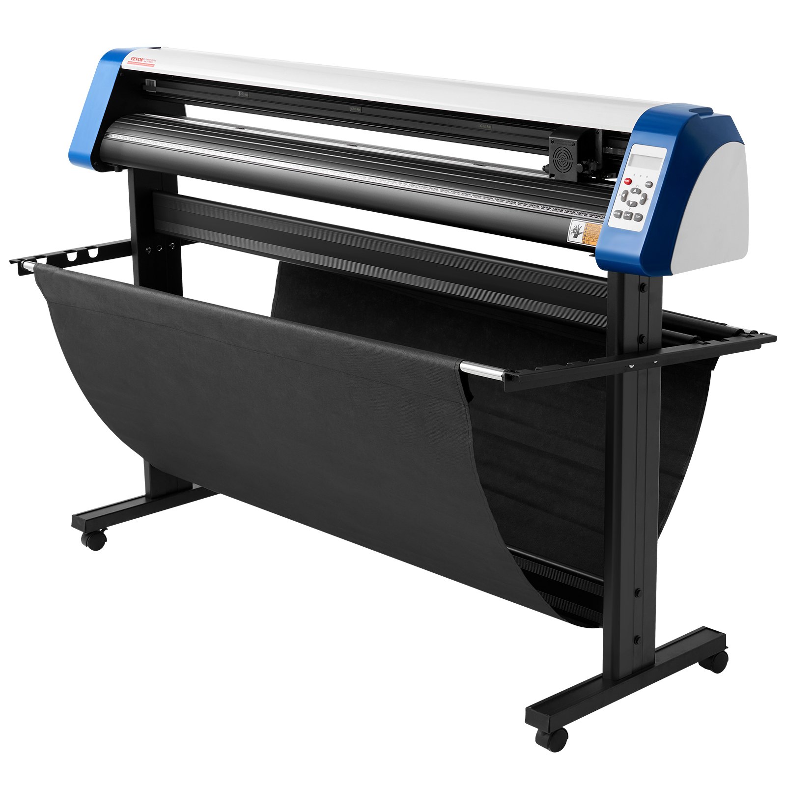 Cortadora de vinilo VEVOR de 53 pulgadas, máquina cortadora de vinilo semiautomática para bricolaje, máquina cortadora de vinilo, posicionamiento manual, corte de letreros con soporte de suelo, software Signmaster