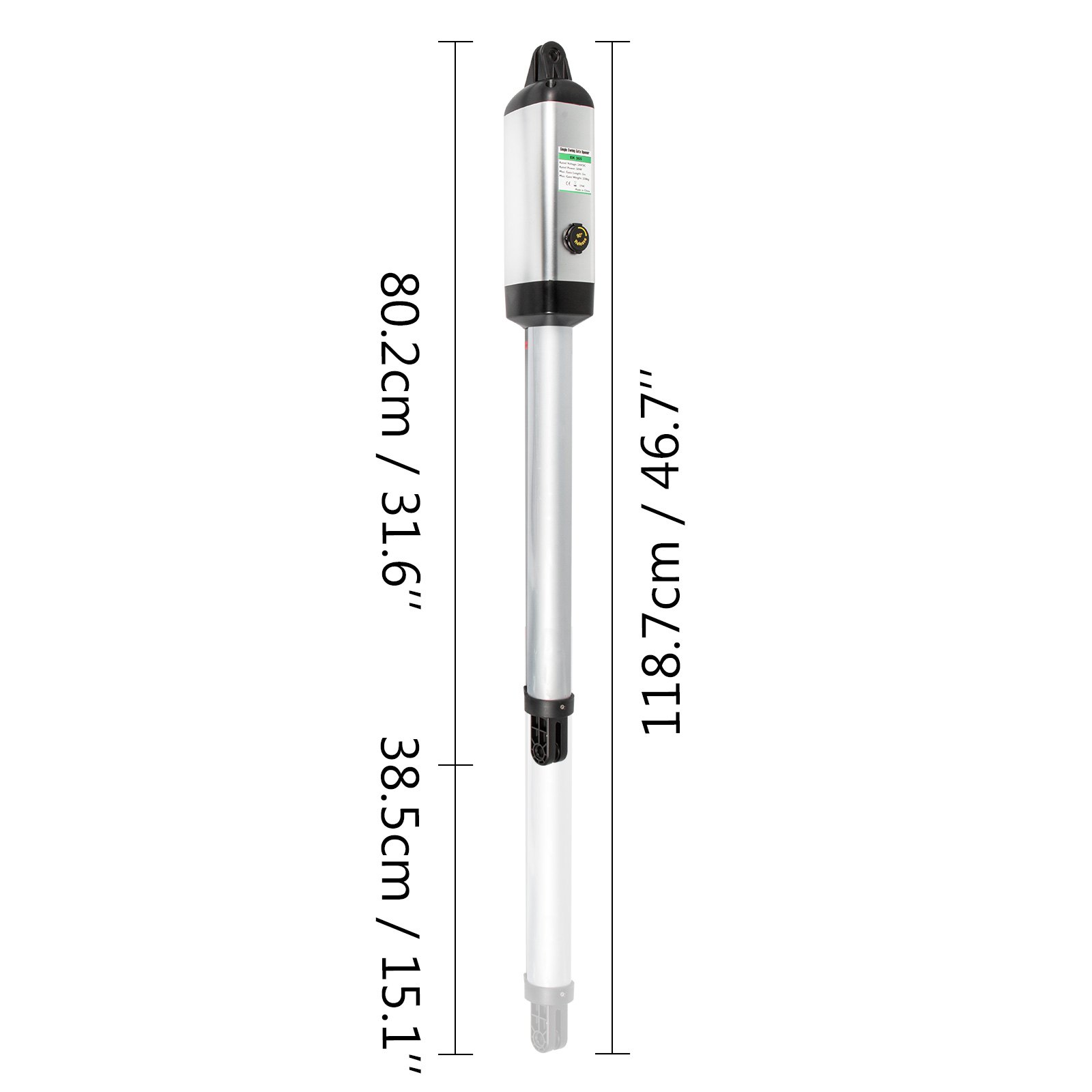 VEVOR Abridor de puerta eléctrico, abridor de puerta batiente simple 16 mm/s velocidad 30 W Abridores de puerta automáticos con control remoto Kit completo Empujar/tirar para abrir hasta 308 libras y