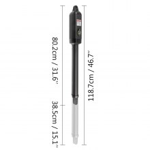 VEVOR Abridor de portón eléctrico, abridor de portón oscilante único 16 mm/s Velocidad 80 W Abridor de portón automático con control remoto Kit completo Push/Pull-to-Open Hasta 838 lbs y abridor de puerta de 18 pies para granja de garaje de eslabones de cadena