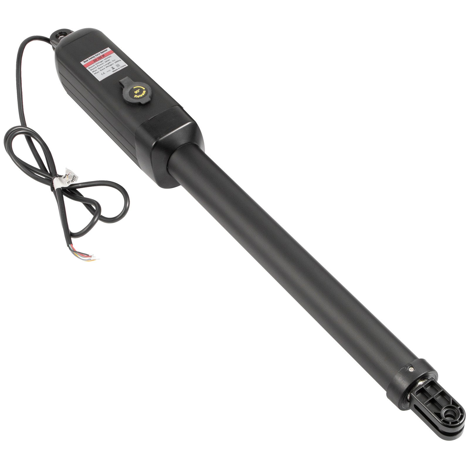 Abridor de puerta eléctrico VEVOR, abridor de puerta batiente simple, velocidad de 16 mm/s, 80 W, abridor de puerta automático con control remoto, kit completo, empujar/tirar para abrir, hasta 360 kg y 5,5 m, abridor de puerta para garaje de cadena, granja