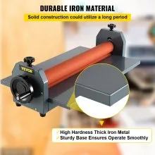 Máquina Laminadora para Montaje de Láminas de Fotografías de Vinilo Laminadora con Rodillo en Frío Manual de 1000 mm 39"