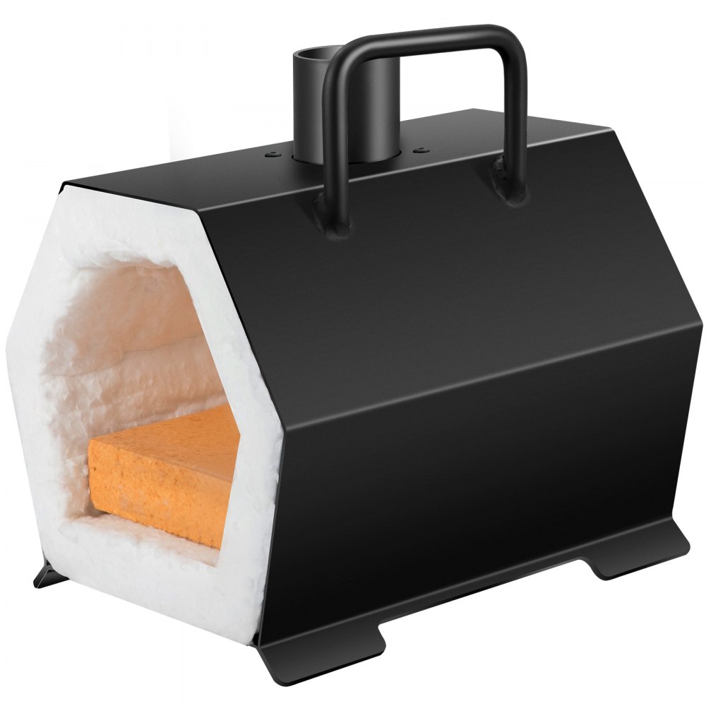 VEVOR Forja de propano portátil, herramienta de un solo quemador y fabricación de cuchillos, forjas de herrero de gran capacidad, herrería de mini horno, herramientas y equipos de forja de gas, kit completo