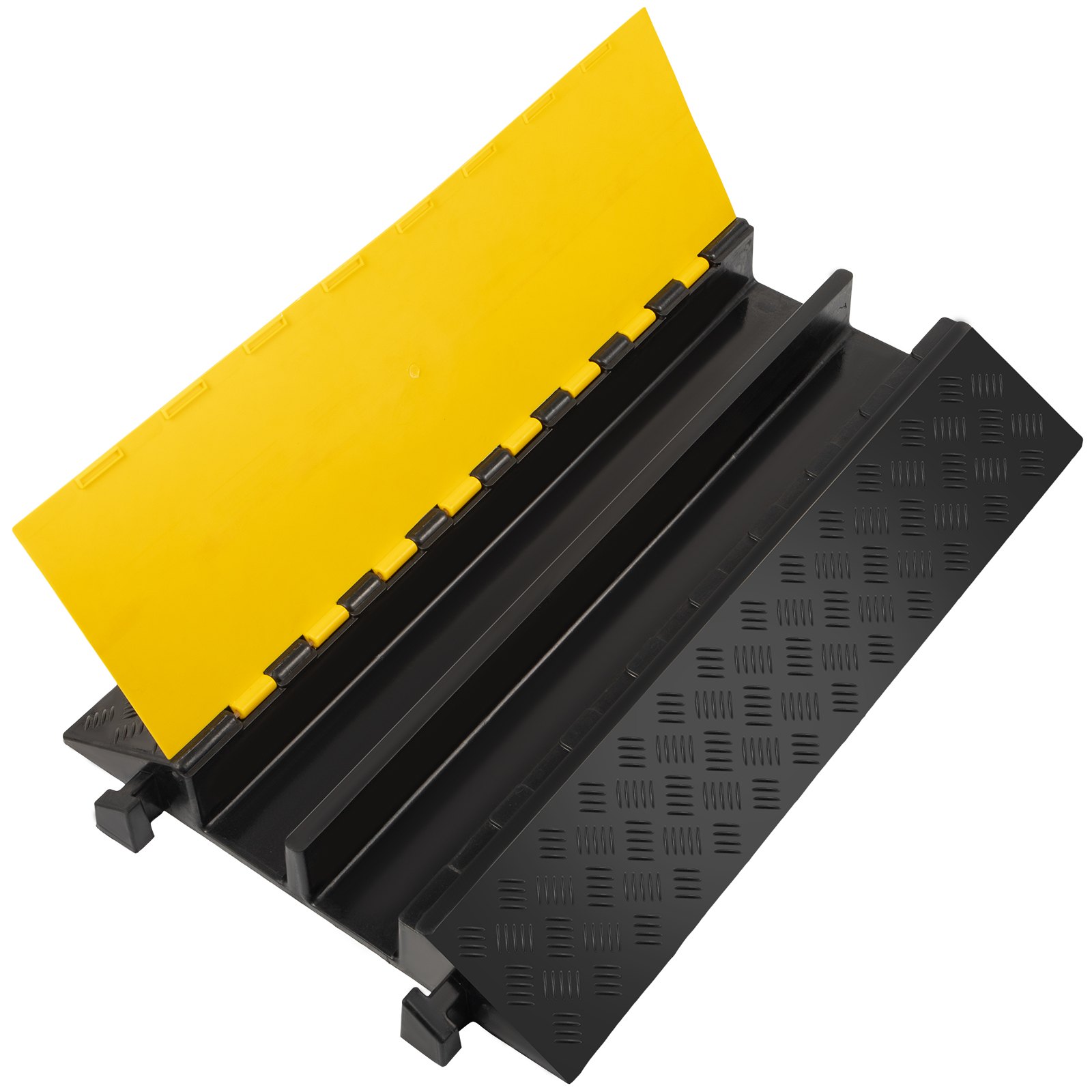 VEVOR Pasacables Suelo Rampa De Cable Protector de Cables 2 Canales Pasacables Suelo Canaleta Cables 22000 Libras de Capacidad Suelo