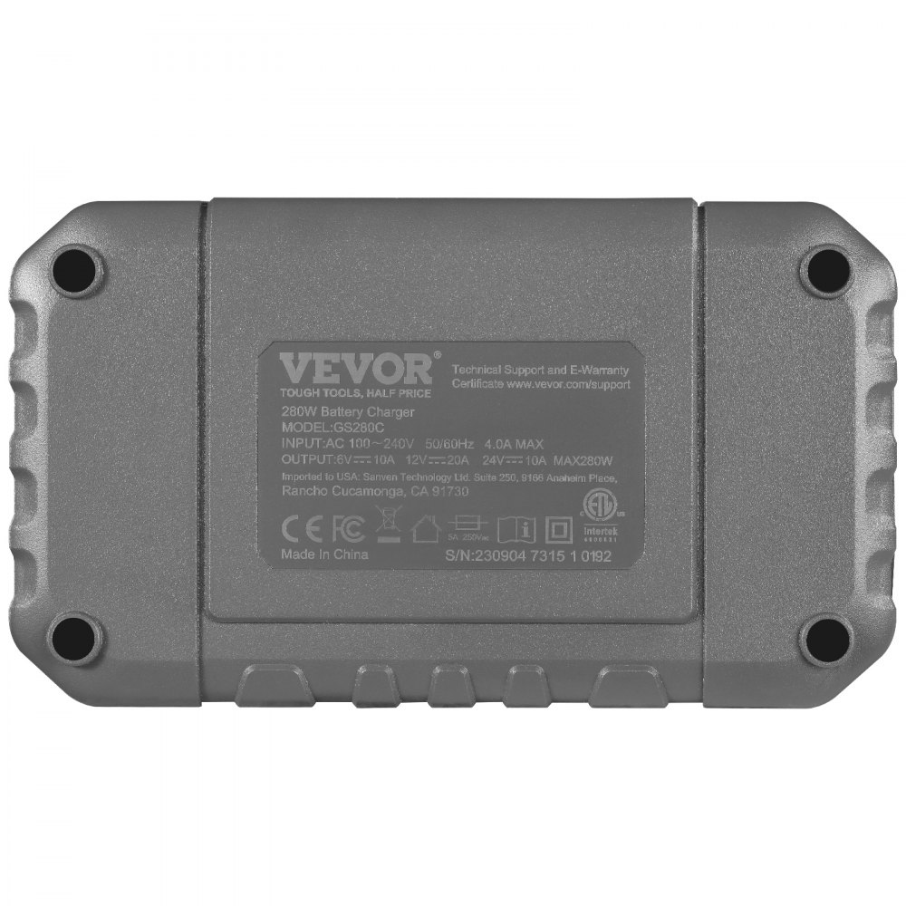 Cargador de batería inteligente VEVOR de 20 A para coche, de litio LiFePO4, plomo-ácido (AGM/Gel/SLA), con pantalla LCD, cargador de mantenimiento y desulfatador para barcos, motocicletas y cortacéspedes de ciclo profundo.