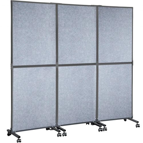VEVOR Biombos Acústicos Divisor de Habitación Acústico 183 x 168 cm Gris Claro