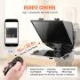 Teleprompter VEVOR de 13" de aleación de aluminio, de suelo, con espectroscopio de ángulo ajustable y control remoto para YouTube, Twitch y Zoom. Compatible con DSLR, webcam y smartphones. Para grabación de vídeo y transmisión en directo.