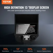 Teleprompter de piso de 13'' con control remoto para transmisión en vivo por cámara web y teléfono inteligente