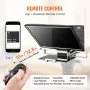 Teleprompter VEVOR de 16" de aleación de aluminio, de suelo, con espectroscopio de ángulo ajustable y control remoto para YouTube, Twitch y Zoom. Compatible con DSLR/Webcam y grabación de vídeo/transmisión en directo.