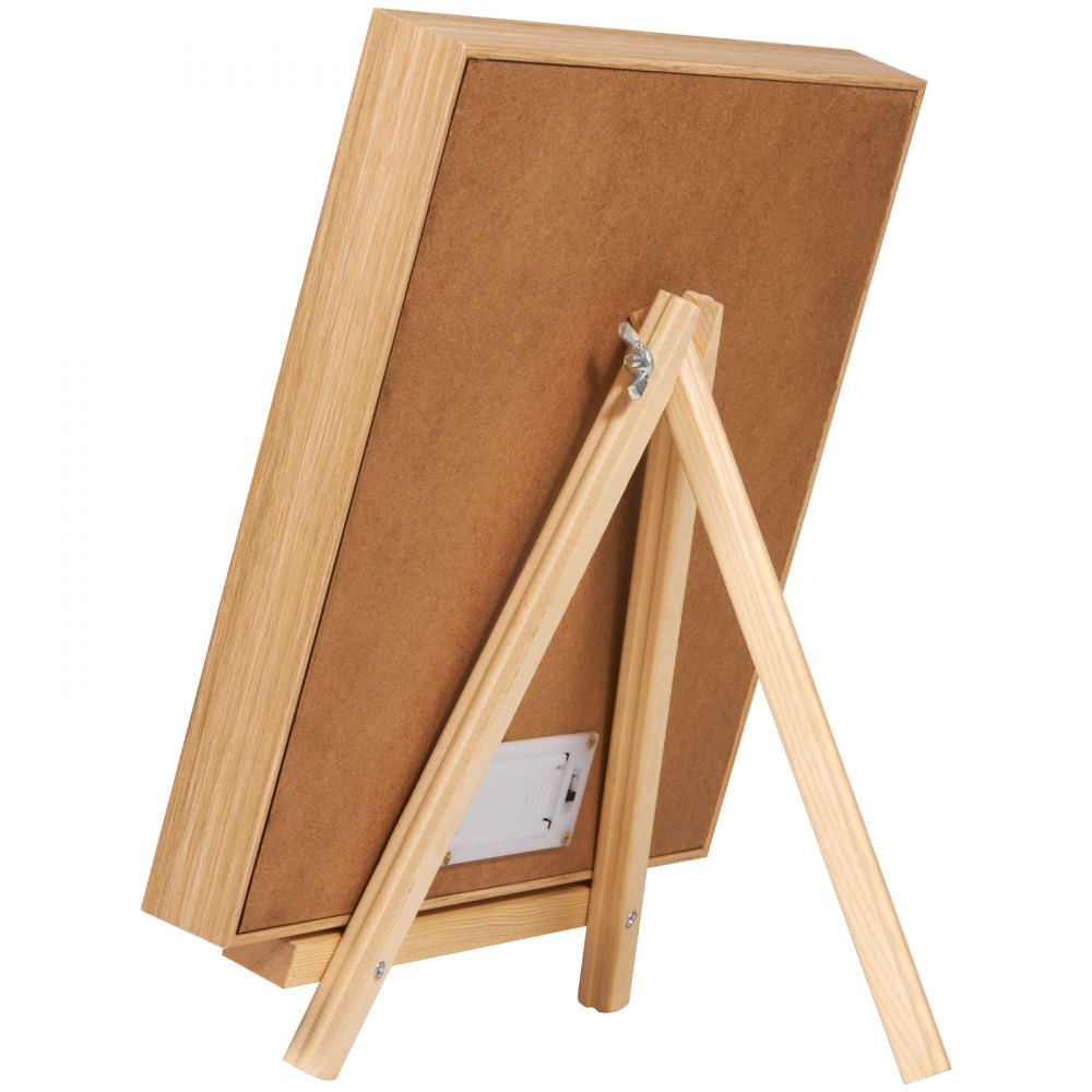 Tablero de letras de fieltro negro VEVOR, tablero de mensajes de fieltro de 25 x 25 cm, letreros intercambiables con 510 letras, soporte y luces LED integradas, letrero para anunciar un bebé, ideal para el hogar, el aula, la oficina, la decoración de bodas.