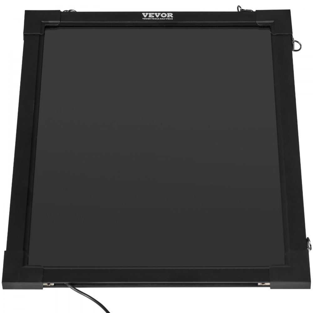 Tablero de escritura de mensajes LED VEVOR, negro con marco resistente, ideal para exhibiciones dinámicas.