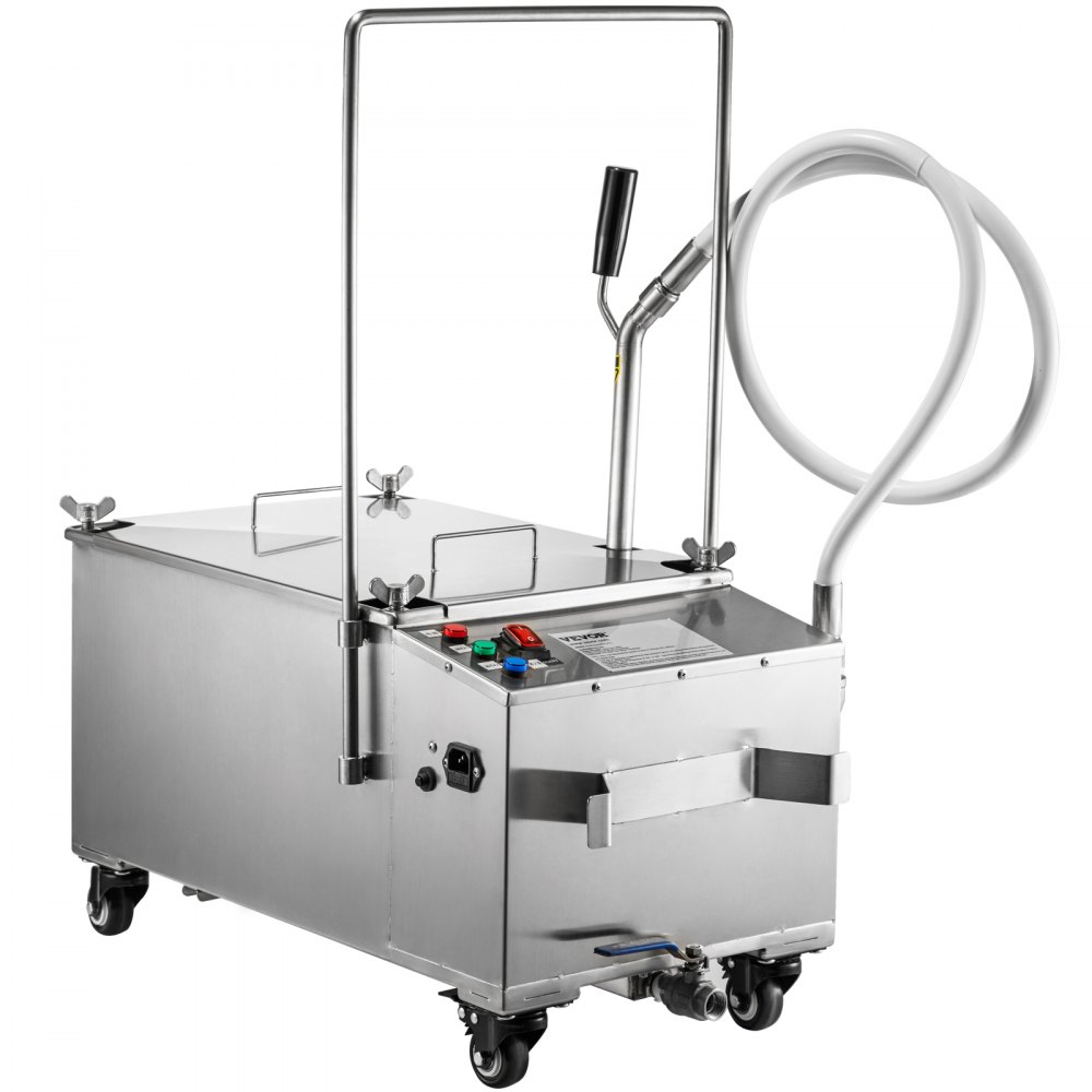 58L 116LBs Capacidad de aceite Sistema de filtración de aceite Filtro de freidora con tapa de acero inoxidable