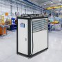 Enfriador de agua portátil VEVOR de 5 toneladas, refrigerado por aire, 5 HP, tanque de 53 L, condensador con aletas y control por microcomputadora, capacidad de enfriamiento de 15 kW, tanque de acero inoxidable.