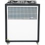 Enfriador de agua portátil VEVOR de 5 toneladas, refrigerado por aire, 5 HP, tanque de 53 L, condensador con aletas y control por microcomputadora, capacidad de enfriamiento de 15 kW, tanque de acero inoxidable.