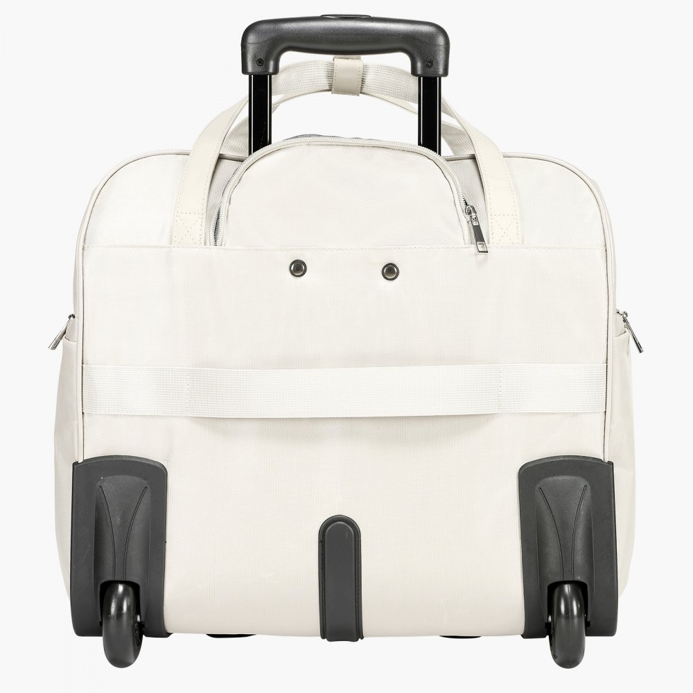 VEVOR Maleta para Ordenador Portátil de Hasta 39,62 cm, Bolso de Mano con 2 Ruedas Fijas y Un Asa Telescópica de 4 Alturas Ajustables para Trabajo, Oficina, Viajes de Negocios, Viajes Diarios