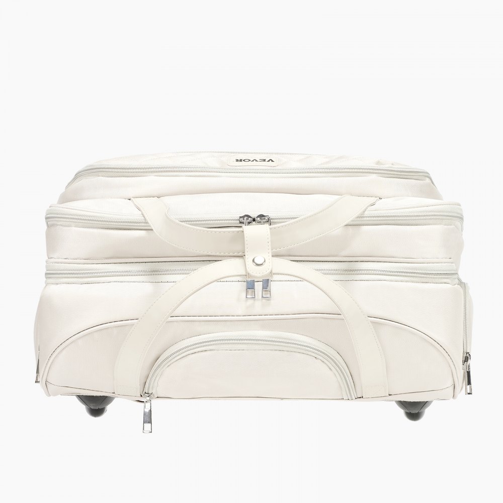 VEVOR Maleta para Ordenador Portátil de Hasta 39,62 cm, Bolso de Mano con 2 Ruedas Fijas y Un Asa Telescópica de 4 Alturas Ajustables para Trabajo, Oficina, Viajes de Negocios, Viajes Diarios