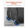VEVOR - Maletín con ruedas para portátil de hasta 17,3 pulgadas, maletín con ruedas y asa telescópica, ideal para el trabajo, viajes, negocios y oficina, para hombres y mujeres (negro)