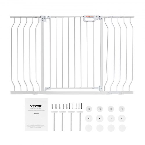 VEVOR Puerta para bebés Puerta de seguridad para escaleras Puerta con barrera para perros 29.5 "-53" de ancho x 30 "de alto