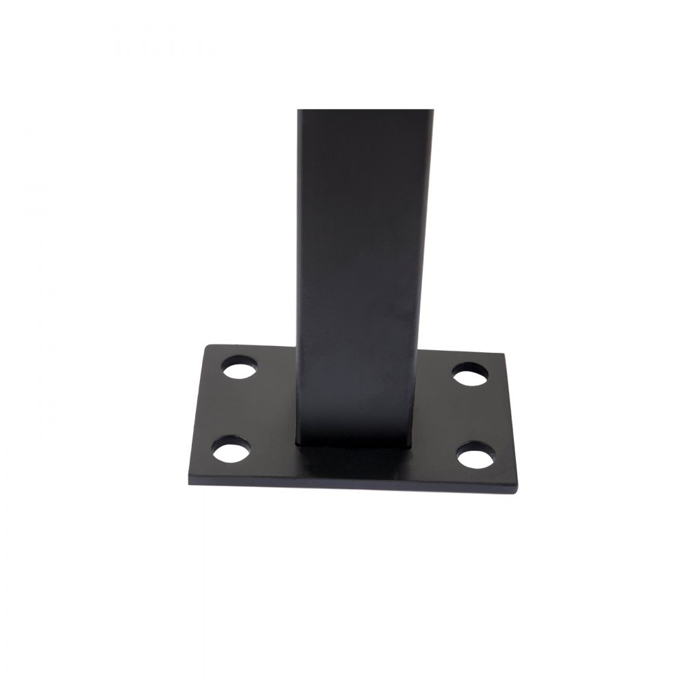 VEVOR Cable Rail Post Level Deck Stair Post 42 x 0.98 x 1.97" Cable Pasamanos Poste Acero inoxidable Acabado cepillado Barandilla de cubierta DIY Piquete sin agujero Kit de barandilla de escalera con soporte de montaje Negro