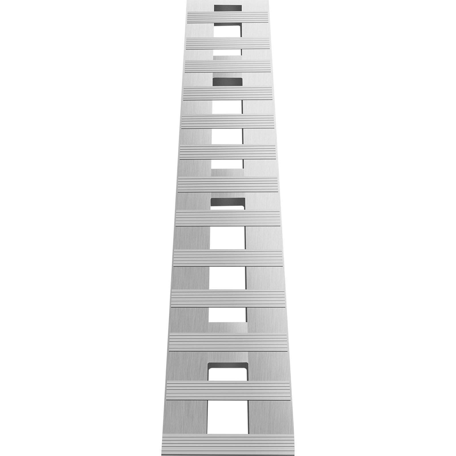 VEVOR Rampas de remolque de aluminio de 72 x 15 x 2,5 pulgadas, extremo de gancho de cola de castor total de 6000 libras, 1 par y 2 rampas