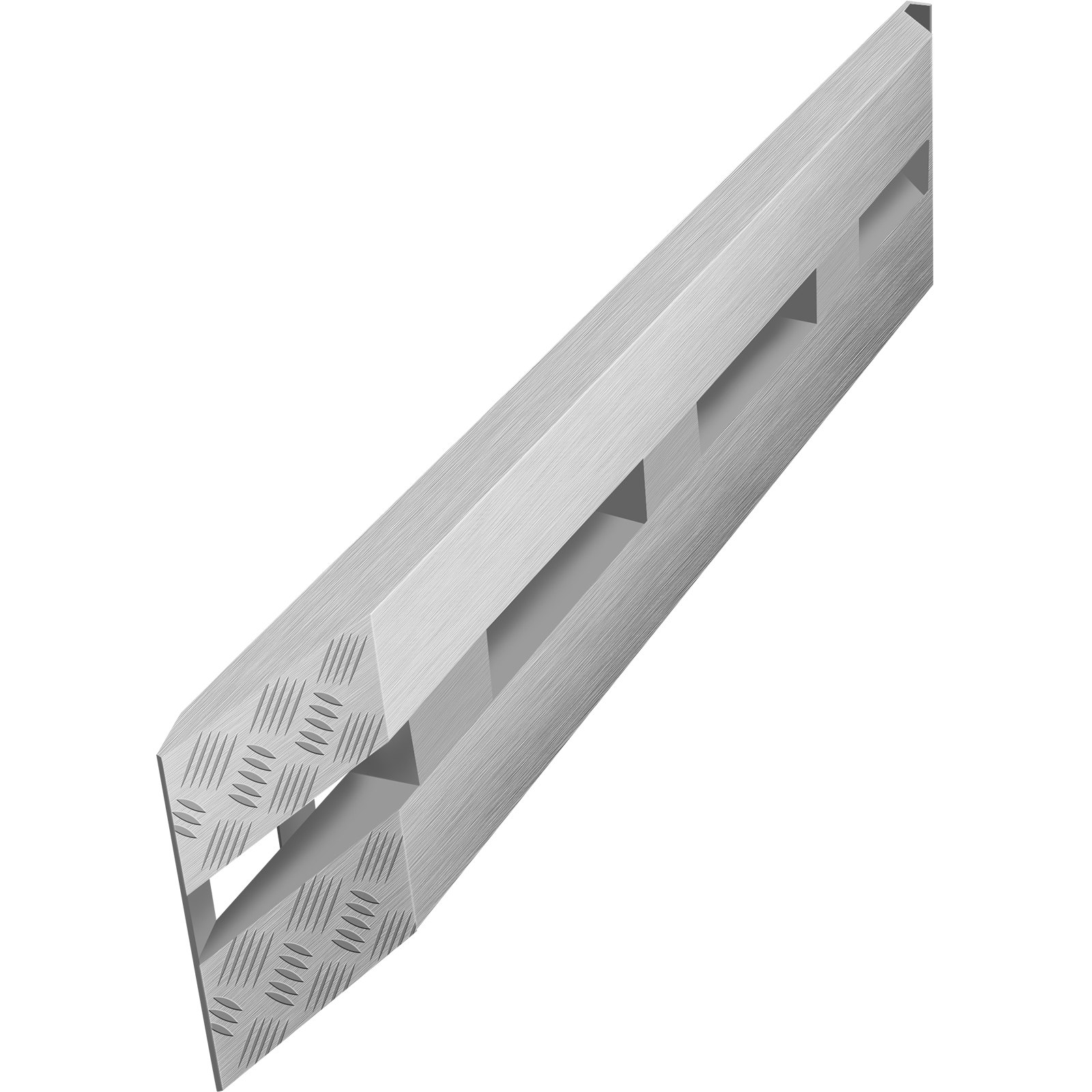 VEVOR Rampas de remolque de aluminio de 72 x 15 x 2,5 pulgadas, extremo de gancho de cola de castor total de 6000 libras, 1 par y 2 rampas