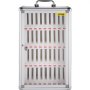 VEVOR - Armario para teléfono móvil con 36 ranuras, de aleación de aluminio plateado, con asa portátil, cerradura con llave y etiquetas manuscritas, para montaje en pared, ideal para aulas, oficinas y gimnasios.