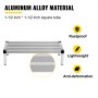 Estante de almacenamiento de aluminio VEVOR, estante de alimentos de piso comercial de 48 x 20 pulgadas, 8 pulgadas fuera del piso, estante de almacenamiento de aluminio de capacidad de 1500 libras, almacenamiento de servicio de alimentos comercial en restaurante, cocinas, tiendas