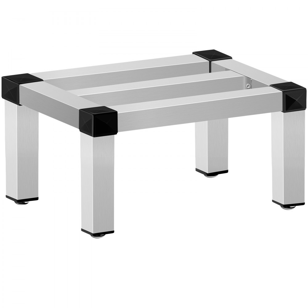 Estante de almacenamiento de aluminio VEVOR, estante de alimentos de piso comercial de 36 x 20 pulgadas, 8 pulgadas fuera del piso, estante de almacenamiento de aluminio de capacidad de 1400 libras, almacenamiento de servicio de alimentos comercial en restaurante, cocinas, tiendas