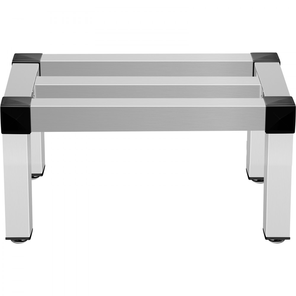 Estante de almacenamiento de aluminio VEVOR, estante de alimentos de piso comercial de 36 x 20 pulgadas, 8 pulgadas fuera del piso, estante de almacenamiento de aluminio de capacidad de 1400 libras, almacenamiento de servicio de alimentos comercial en restaurante, cocinas, tiendas