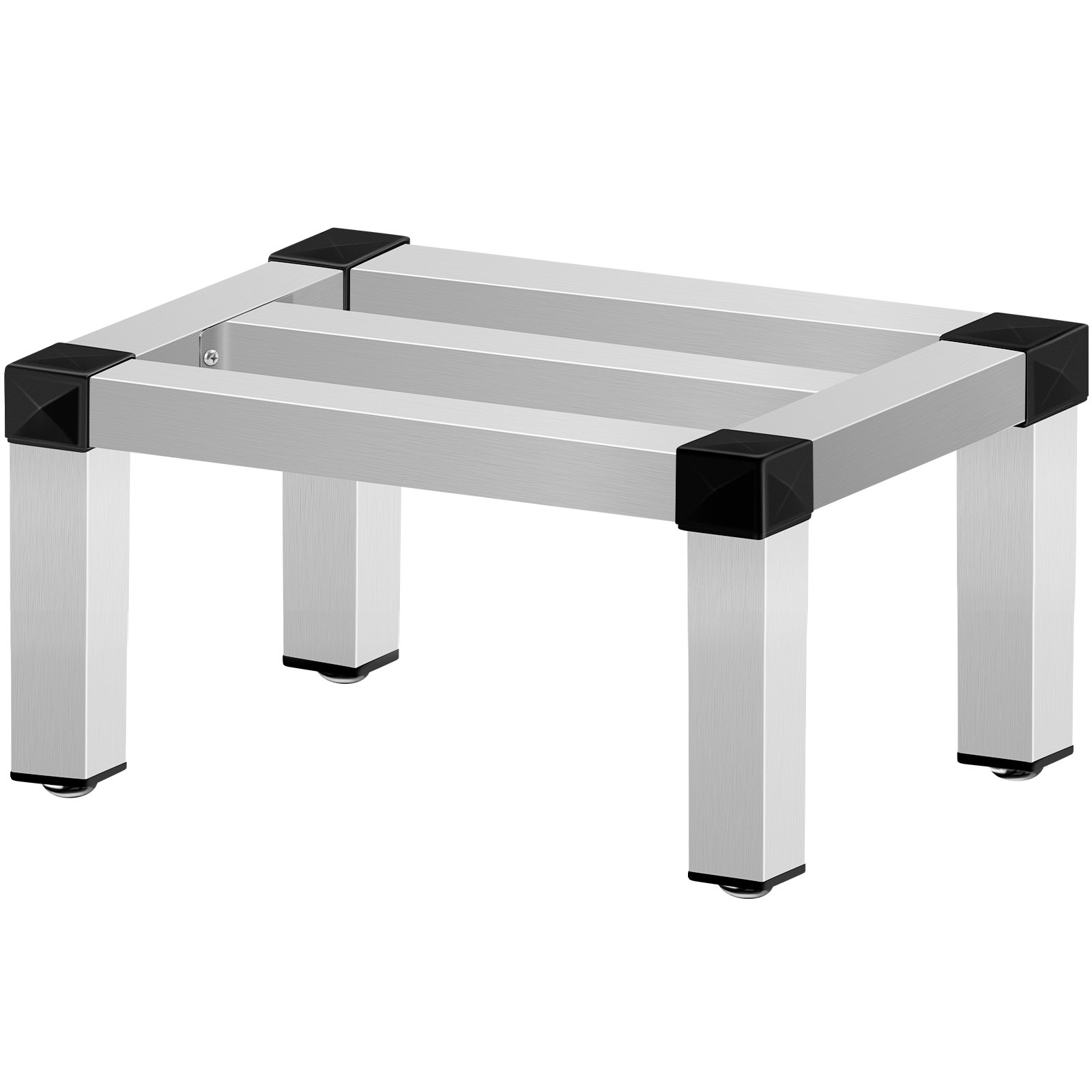 Estante de almacenamiento de aluminio VEVOR, estante de alimentos de piso comercial de 36 x 20 pulgadas, 8 pulgadas fuera del piso, estante de almacenamiento de aluminio de capacidad de 1400 libras, almacenamiento de servicio de alimentos comercial en restaurante, cocinas, tiendas