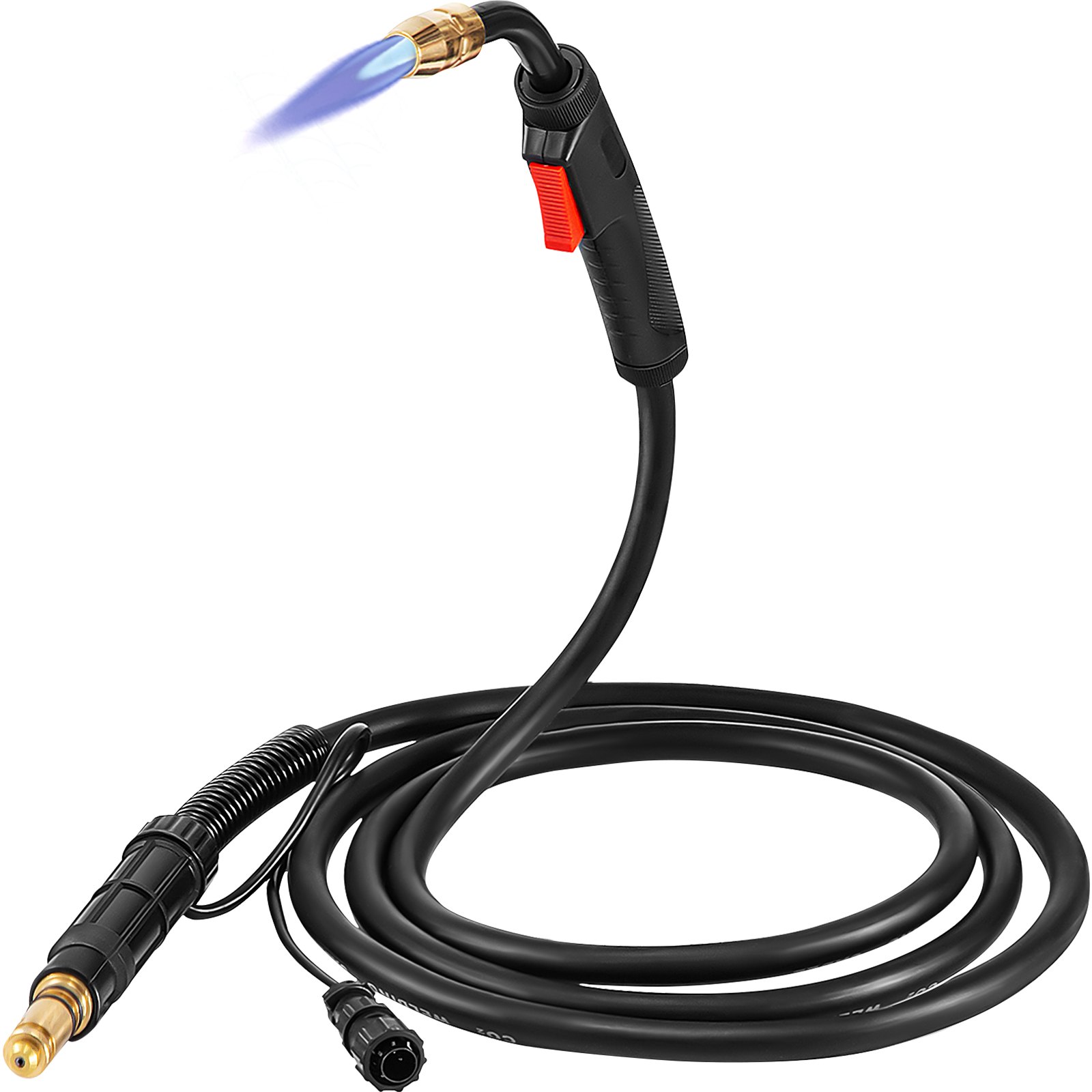 Pistola de soldadura mig VEVOR con cable y botón gatillo rojo.