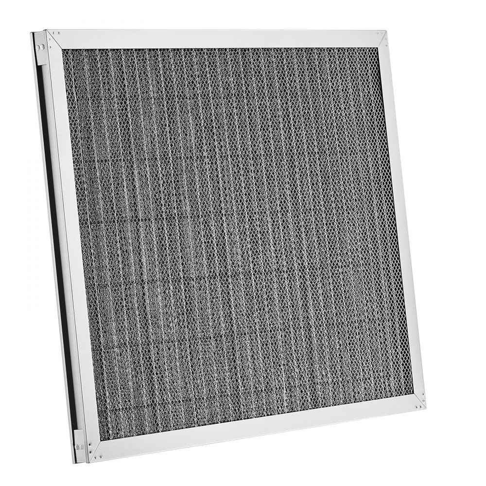 Filtro de aire electrostático VEVOR, 40,6 x 50,8 x 2,5 cm, lavable y reutilizable, de aluminio, para hornos de aire acondicionado/calefacción, MERV 8 de larga duración, para el hogar o la oficina (tamaño real: 39,4 x 50,8 x 2,1 cm)