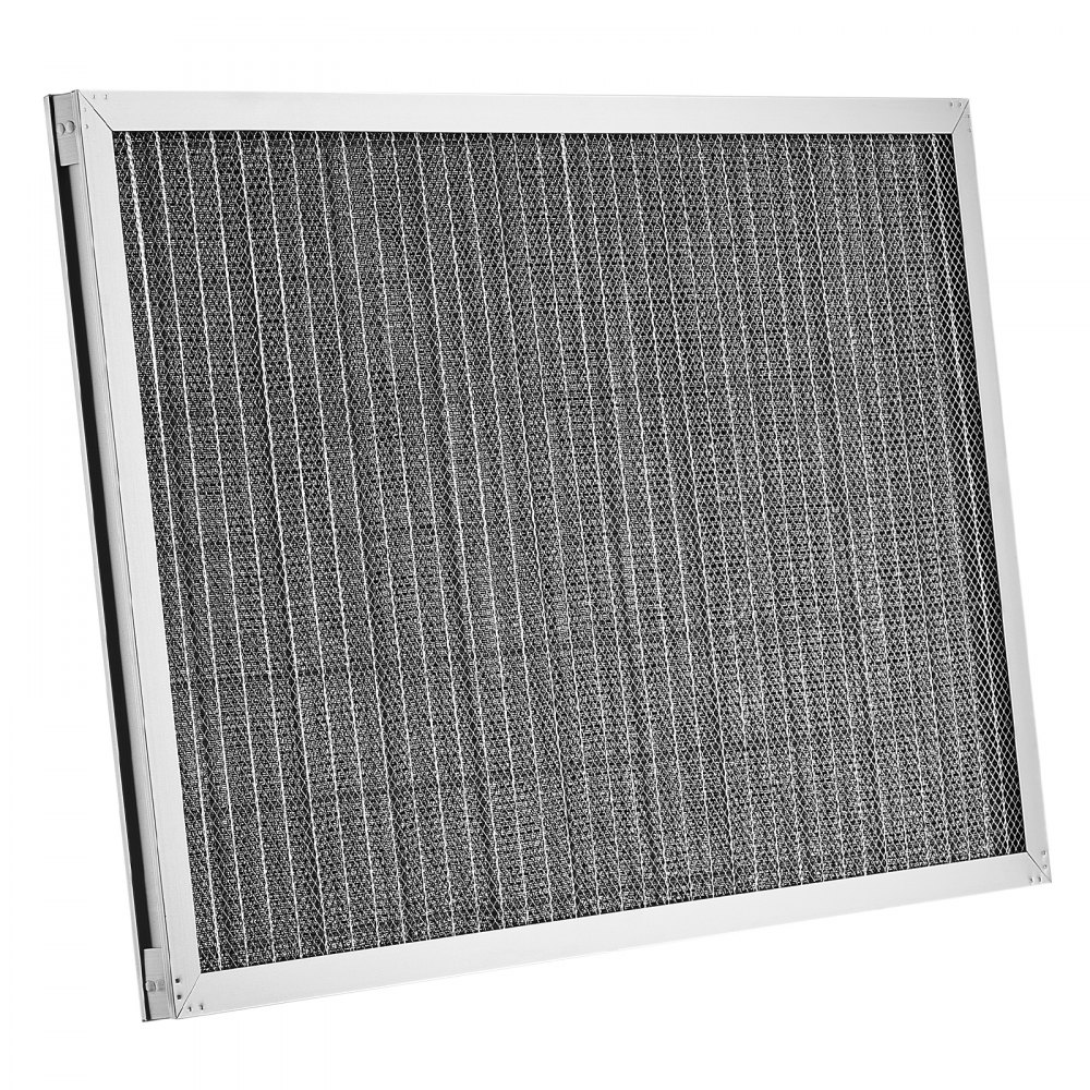 Filtro de aire electrostático VEVOR, 40,6 x 63,5 x 2,5 cm, lavable y reutilizable, de aluminio, para hornos de aire acondicionado y climatización (AC/HVAC), MERV 8 de larga duración, para uso en el hogar o la oficina (tamaño real: 39,5 x 63,5 x 2,1 cm)