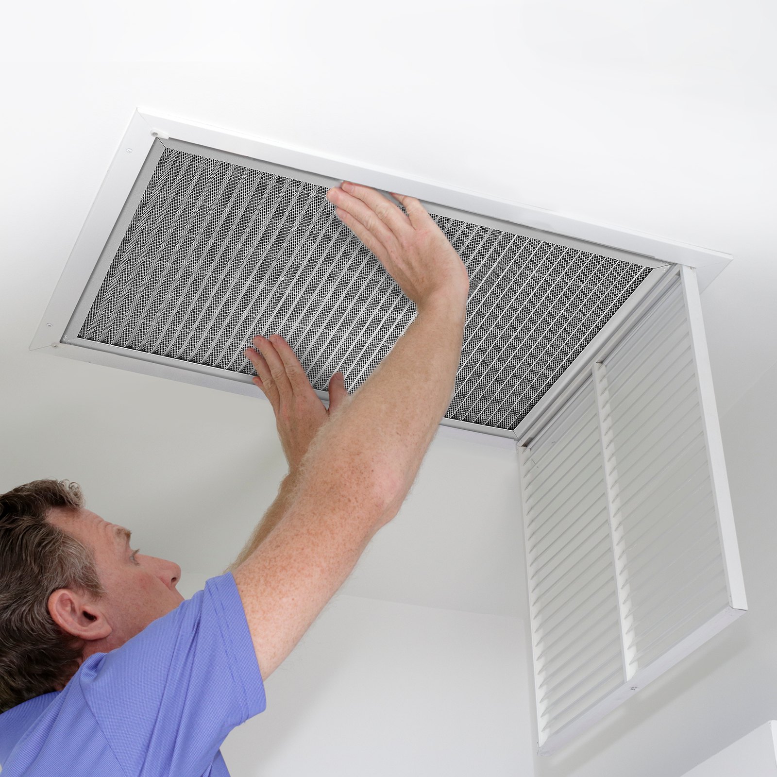 Filtro de aire electrostático VEVOR, 40,6 x 63,5 x 2,5 cm, lavable y reutilizable, de aluminio, para hornos de aire acondicionado y climatización (AC/HVAC), MERV 8 de larga duración, para uso en el hogar o la oficina (tamaño real: 39,5 x 63,5 x 2,1 cm)