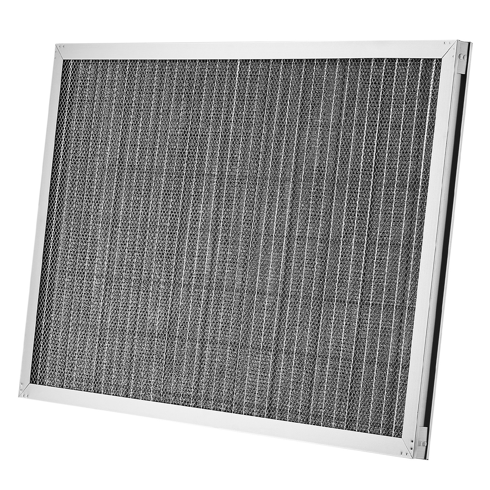 Filtro de aire electrostático VEVOR, 40,6 x 63,5 x 2,5 cm, lavable y reutilizable, de aluminio, para hornos de aire acondicionado y climatización (AC/HVAC), MERV 8 de larga duración, para uso en el hogar o la oficina (tamaño real: 39,5 x 63,5 x 2,1 cm)
