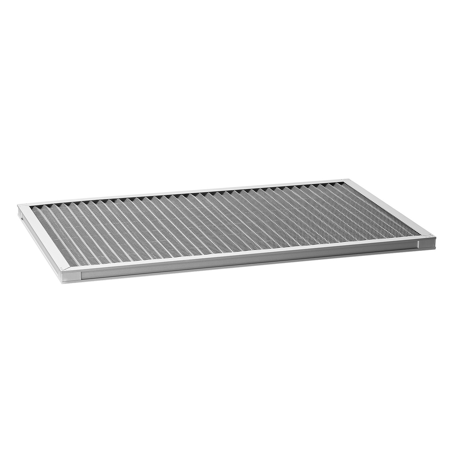 Filtro de aire electrostático VEVOR, 40,6 x 63,5 x 2,5 cm, lavable y reutilizable, de aluminio, para hornos de aire acondicionado y climatización (AC/HVAC), MERV 8 de larga duración, para uso en el hogar o la oficina (tamaño real: 39,5 x 63,5 x 2,1 cm)